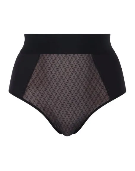 Culotte Taille Haute Chantelle Smooth Lines (Noir/Beige) 6 Culotte Taille Haute Chantelle Smooth Lines (Noir/Beige) – Image 4