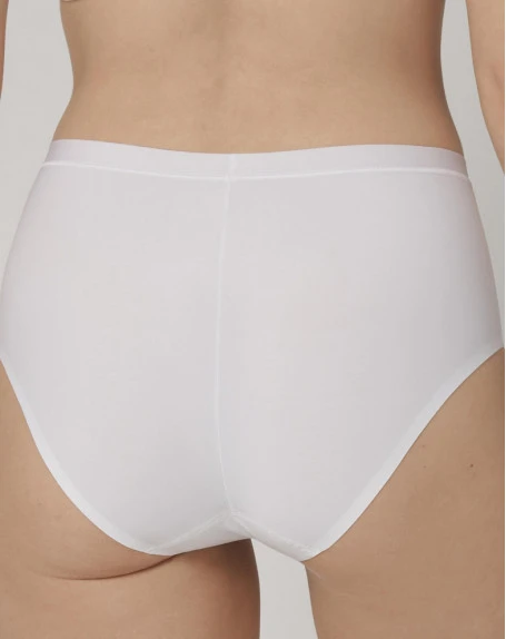 Culotte Taille Haute Smart Micro Maxi Triumph (Blanc) 4 Culotte Taille Haute Smart Micro Maxi Triumph (Blanc) – Image 2