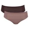 Hipsters ZERO +Motion (Lot De 2) Sloggi (Brown-Dark Comb) -Culottes importe boutique hipsters zero motion lot de 2 sloggi brown dark comb