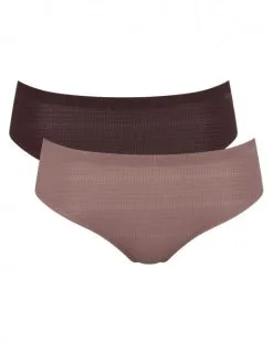 Hipsters ZERO +Motion (Lot De 2) Sloggi (Brown-Dark Comb)