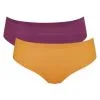 Hipsters ZERO +Motion (Lot De 2) Sloggi (Orange-Dark Comb) 2 Hipsters ZERO +Motion (Lot De 2) Sloggi (Orange-Dark Comb) -Culottes importe boutique hipsters zero motion lot de 2 sloggi orange dark comb