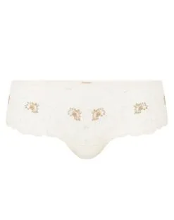 Shorty Chantelle Fleurs (Ivoire Doré) -Culottes importe boutique shorty chantelle fleurs ivoire dore 3