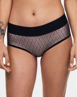 Shorty Chantelle Smooth Lines (Noir/Beige)