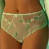 Slip Haut Lise Charmel Amour Nymphea (Jade Aqua) -Culottes importe boutique slip haut lise charmel amour nymphea jade aqua