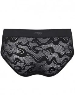 Slip Midi Sloggi GO Allround Lace (Noir) -Culottes importe boutique slip midi sloggi go allround lace noir 3