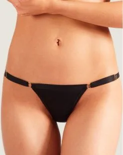 Slip Mini-coeur Aubade Boite à Désir Nuit Précieuse (Noir)