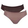 Slips ZERO +Motion (Lot De 2) Sloggi (Brown-Dark Comb) -Culottes importe boutique slips zero motion lot de 2 sloggi brown dark comb
