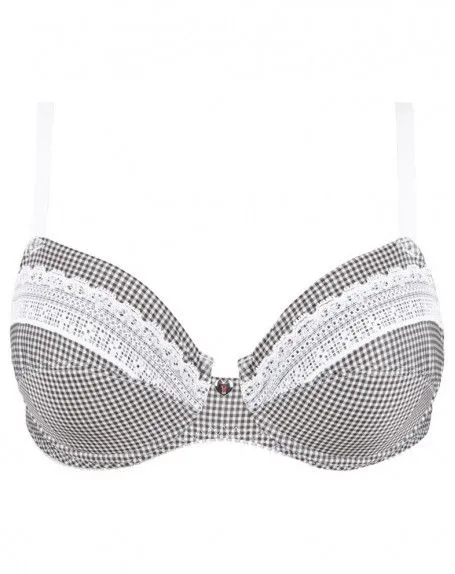 Soutien-gorge Armatures Antigel Vichy Citadine (Vichy Noir) 4 Soutien-gorge Armatures Antigel Vichy Citadine (Vichy Noir) – Image 2