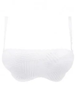 Soutien-gorge Bandeau Bretelles Amovibles Antigel Tressage Graphic (Tressage Blanc) -Culottes importe boutique soutien gorge bandeau bretelles amovibles antigel tressage graphic tressage blanc 2
