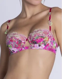 Soutien-gorge Corbeille Lise Charmel Envolée De Fleurs (Envolée Fuschia) -Culottes importe boutique soutien gorge corbeille lise charmel envolee de fleurs envolee fuschia 1