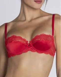 Soutien-gorge Corbeille Lise Charmel Splendeur Soie (Splendeur Rouge) -Culottes importe boutique soutien gorge corbeille lise charmel splendeur soie splendeur rouge 1