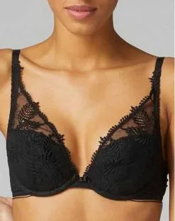 Simone Perele Soutien-gorge Push-up Plongeant Simone Pérèle Bloom (Noir)