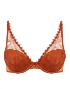 Simone Perele Soutien-gorge Push-up Plongeant Simone Pérèle Utopia (Ambre Jaipur) -Culottes importe boutique soutien gorge push up plongeant simone perele utopia ambre jaipur 2
