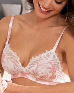 Soutien-gorge Sans Armature Antigel Jungle De Jouy (Rose De Jouy) -Culottes importe boutique soutien gorge sans armature antigel jungle de jouy rose de jouy 2
