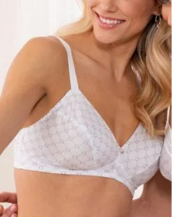 Soutien-gorge Sans Armature Confort Antigel Bijou Du Jour (Blanc Bijou) -Culottes importe boutique soutien gorge sans armature confort antigel bijou du jour blanc bijou 1