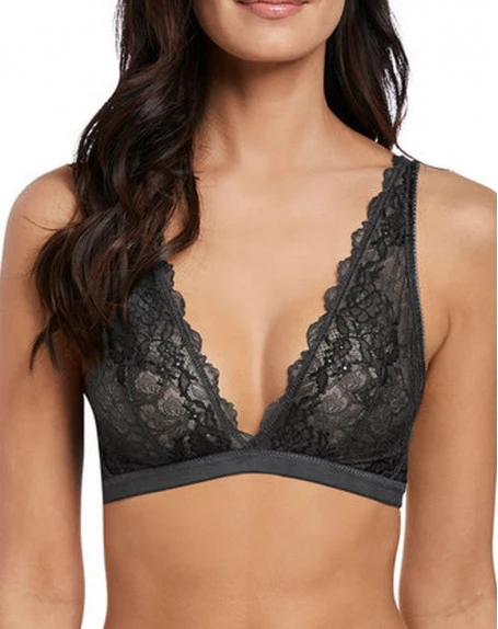 Soutien-gorge Sans Armature Wacoal Lace Perfection (Charcoal) 3 Soutien-gorge Sans Armature Wacoal Lace Perfection (Charcoal)