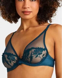 Soutien-gorge Triangle Armatures Aubade Lovessence (Imperial Green) -Culottes importe boutique soutien gorge triangle armatures aubade lovessence imperial green 2