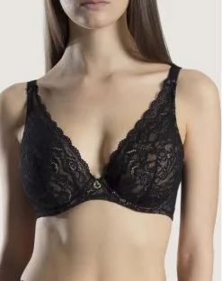 Soutien-gorge Triangle Confort Aubade Rosessence (Noir)