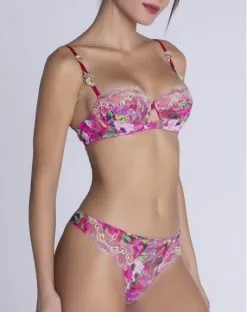 String Lise Charmel Envolée De Fleurs (Envolée Fuschia) -Culottes importe boutique string lise charmel envolee de fleurs envolee fuschia 4