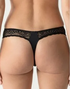 String Prima Donna Twist I Do (Noir) -Culottes importe boutique string prima donna twist i do noir 1