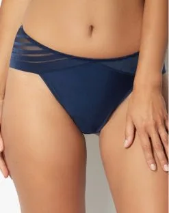 Sans Complexe Lingerie String Sans Complexe Lift Up (Bleu Marine)
