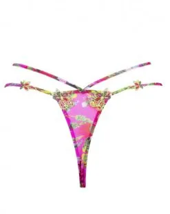 String Sexy Lise Charmel Envolée De Fleurs (Envolée Fuschia) -Culottes importe boutique string sexy lise charmel envolee de fleurs envolee fuschia 8