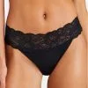 Tanga Aubade Sweetessence (Noir) 2 Tanga Aubade Sweetessence (Noir) -Culottes importe boutique tanga aubade sweetessence noir