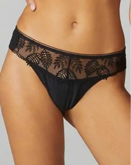 Simone Perele Tanga Simone Pérèle Bloom (Noir) 3 Simone Perele Tanga Simone Pérèle Bloom (Noir)